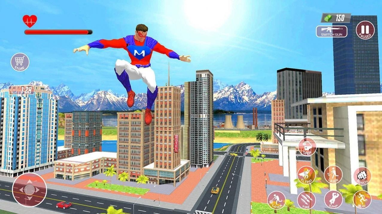 超级英雄城市飞翔3D手机版(Super-Hero Flying Simulator 3D) V6 安卓版
