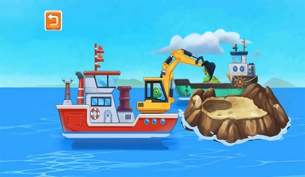 海上挖掘机模拟游戏
