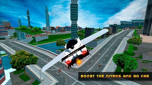 飞行汽车驾驶模拟器游戏截图