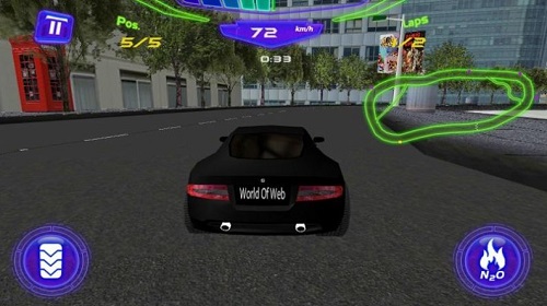 超级3D街头赛车手机版游戏截图